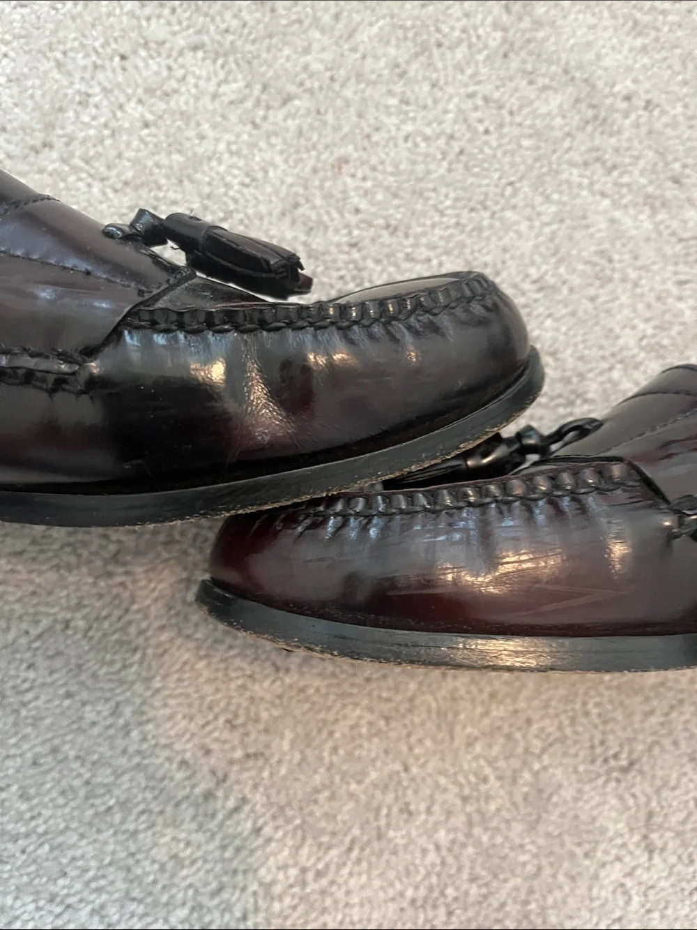 Cole Haan Men's Tassel Penny Loafers in Dark Brown